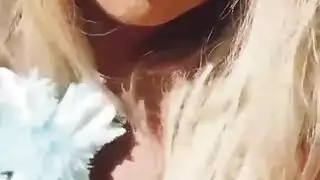 interracial gangbang with a eager blonde porn star